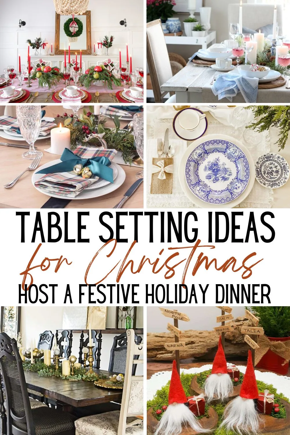 christmas table setting ideas
