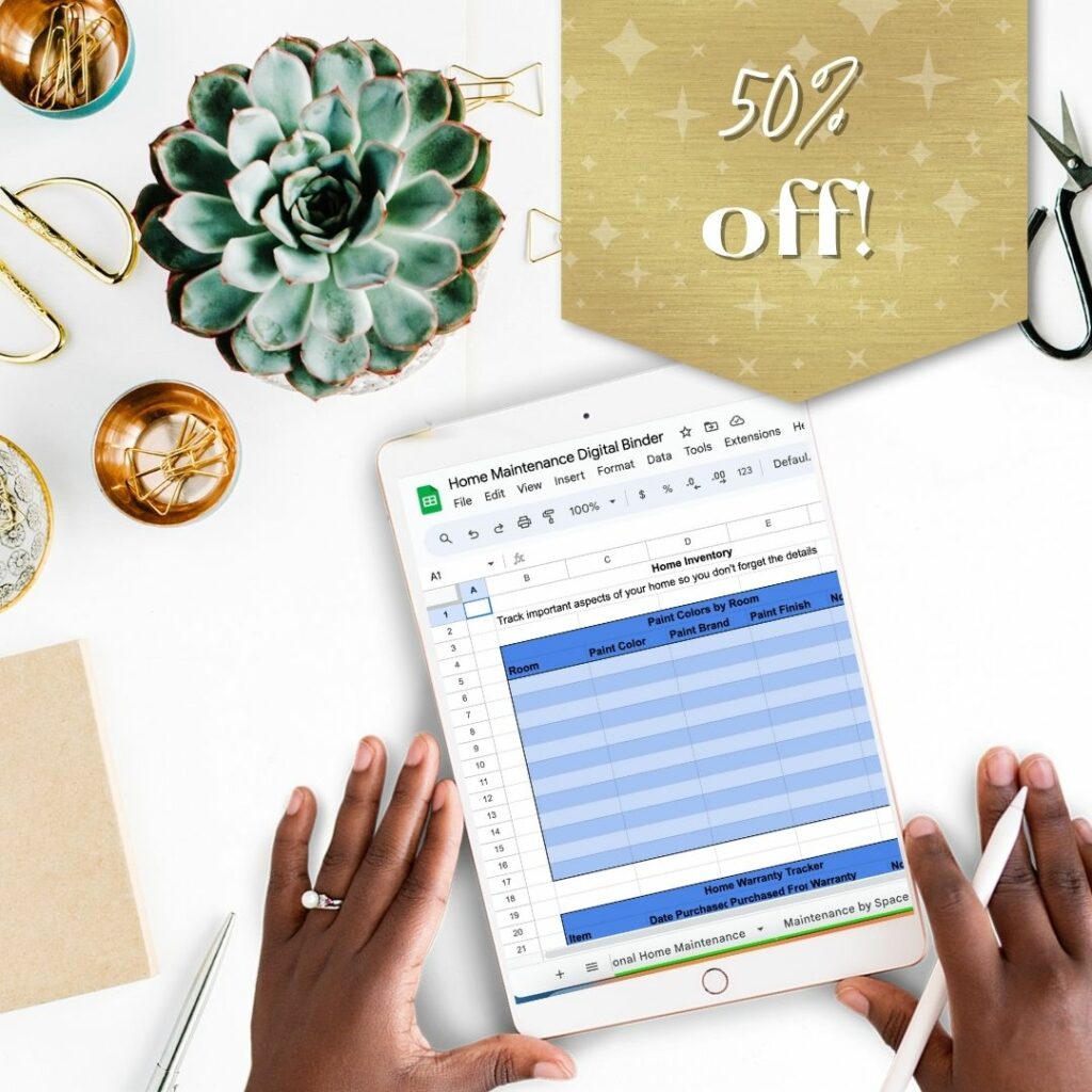 home maintenance digital binder