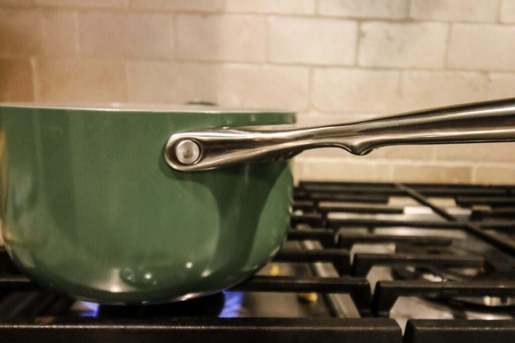 Caraway pot on the stove