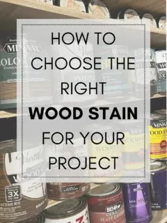 How to choose the right wood stain for your project
