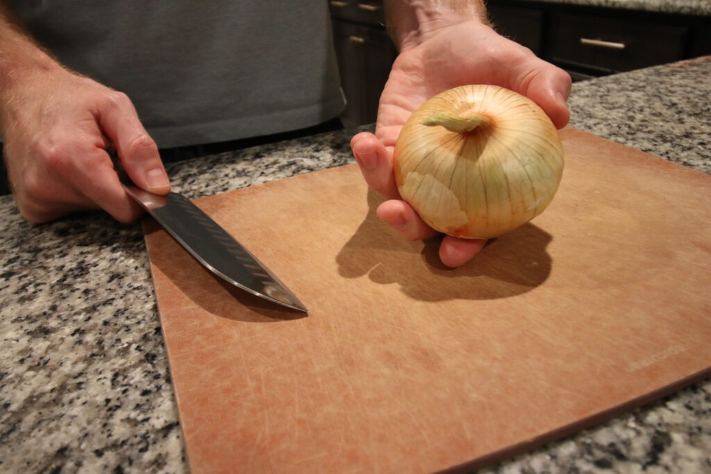 how to cut an onion for tacos