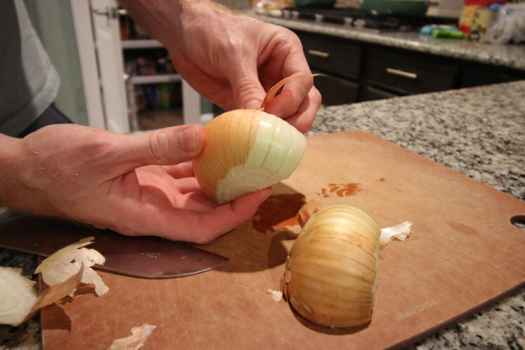 how to cut an onion for tacos