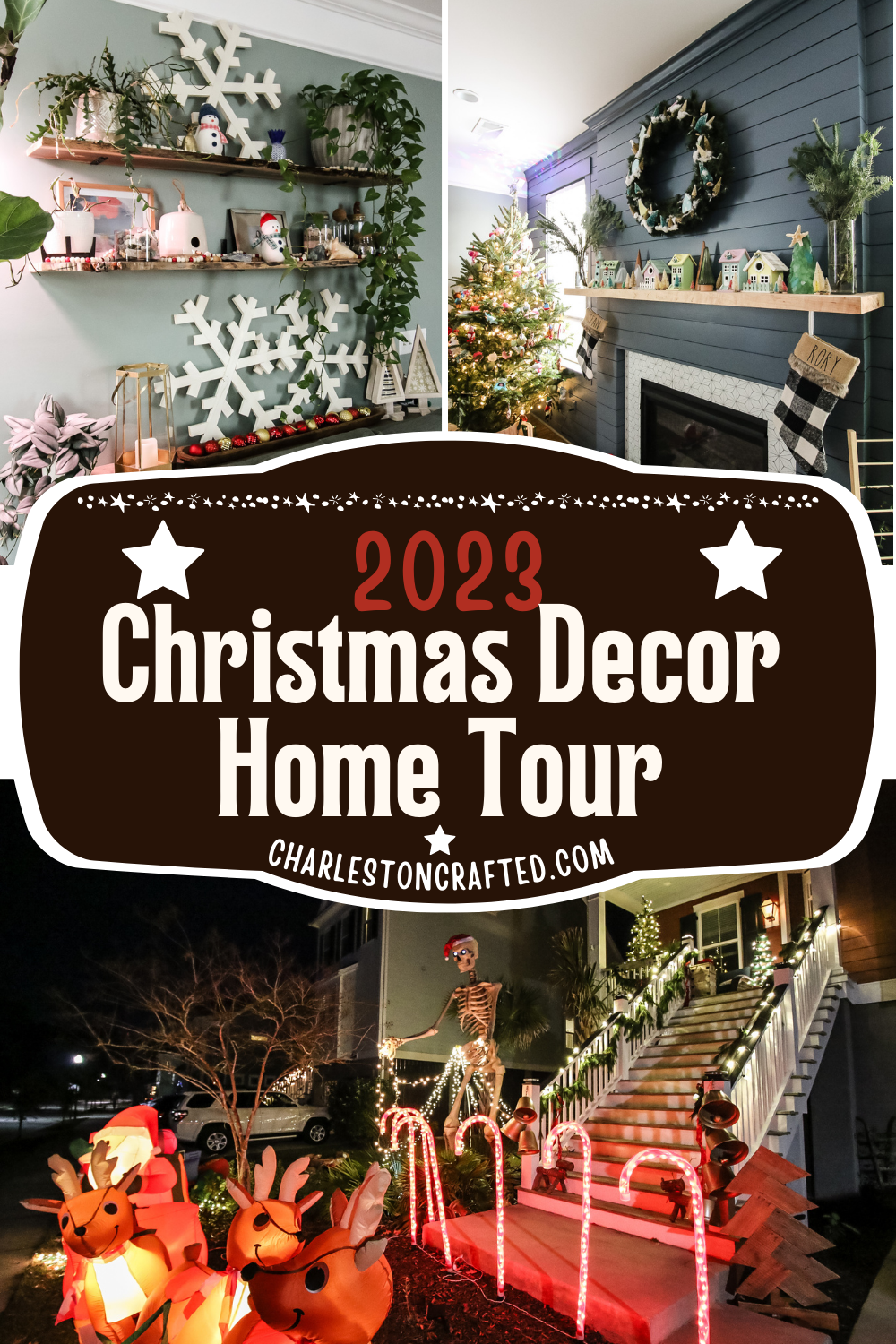 our 2023 christmas home decor tour - Charleston Crafted