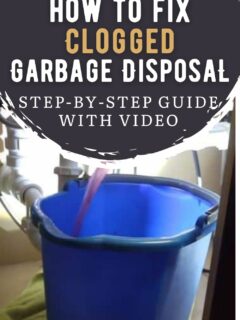 how to fix a clogged garbage disposal