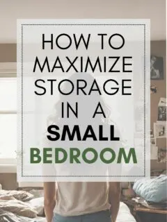 how to maximize storage in a small bedroom