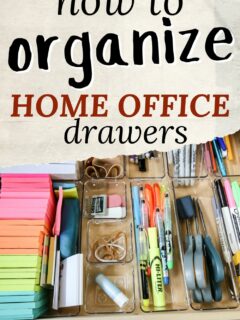 how to organize home office drawers