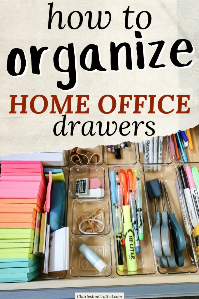 how to organize home office drawers