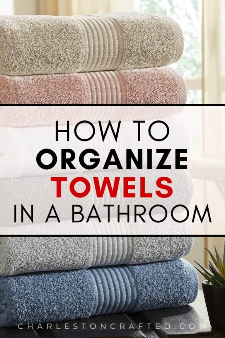 How to organize towels in a bathroom