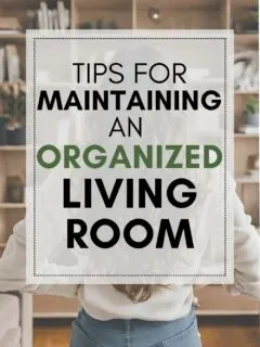 tips for maintaining an organized living room