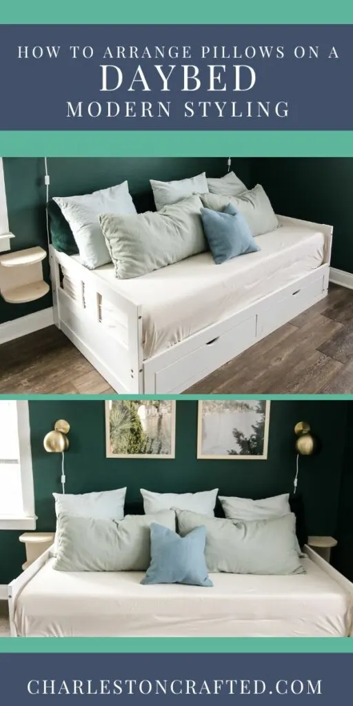 how to style pillows on a daybed