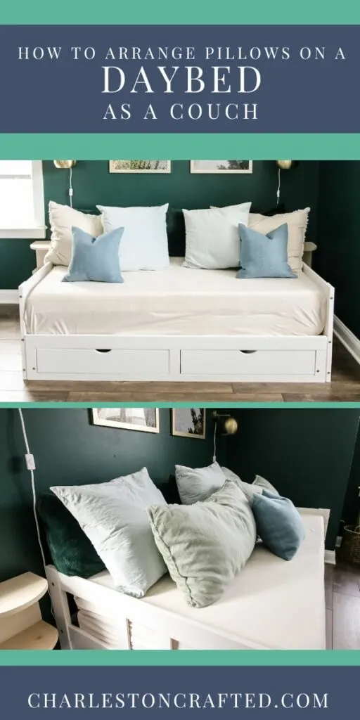 how to style pillows on a daybed