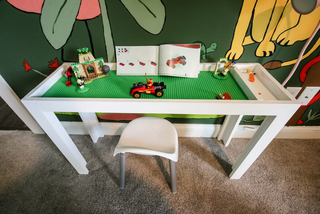 Completed Lego table