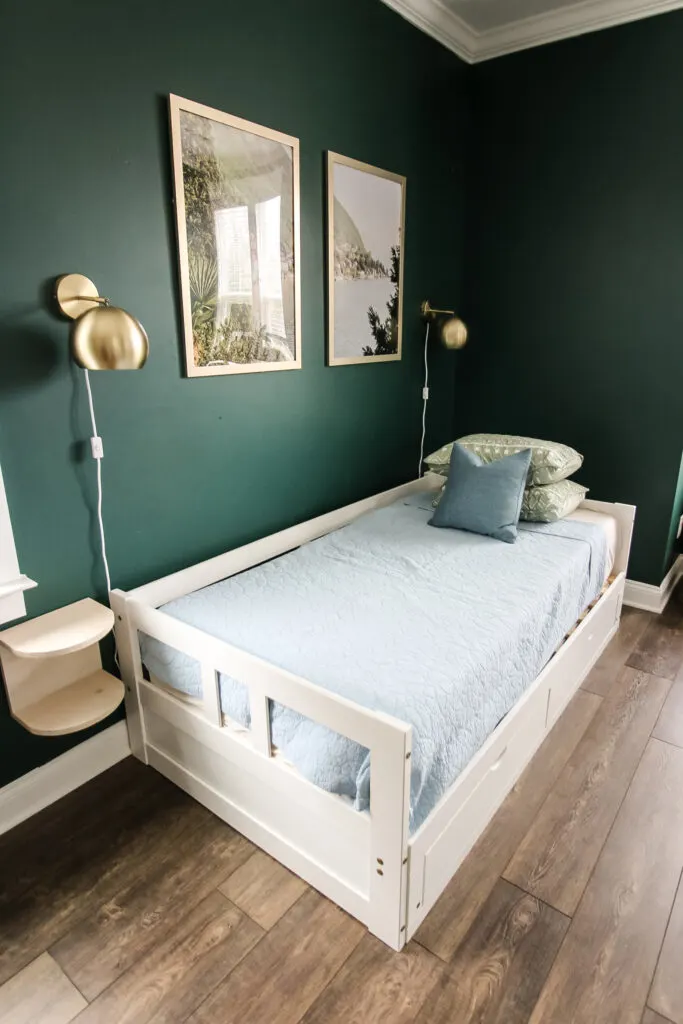 daybed styled as a bed