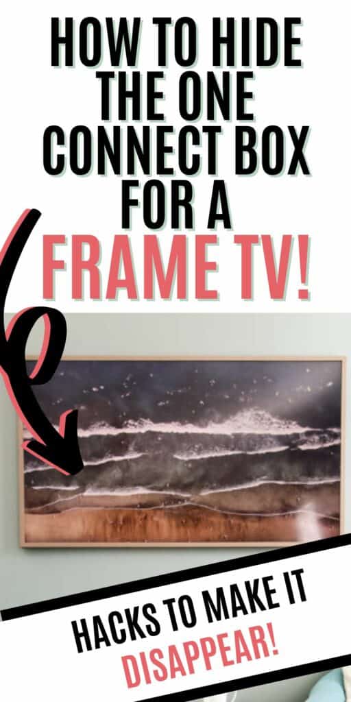 How to hide the Frame TV box