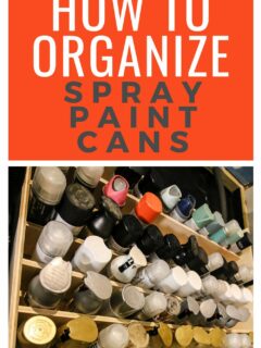 How to store spray paint cans in your garage