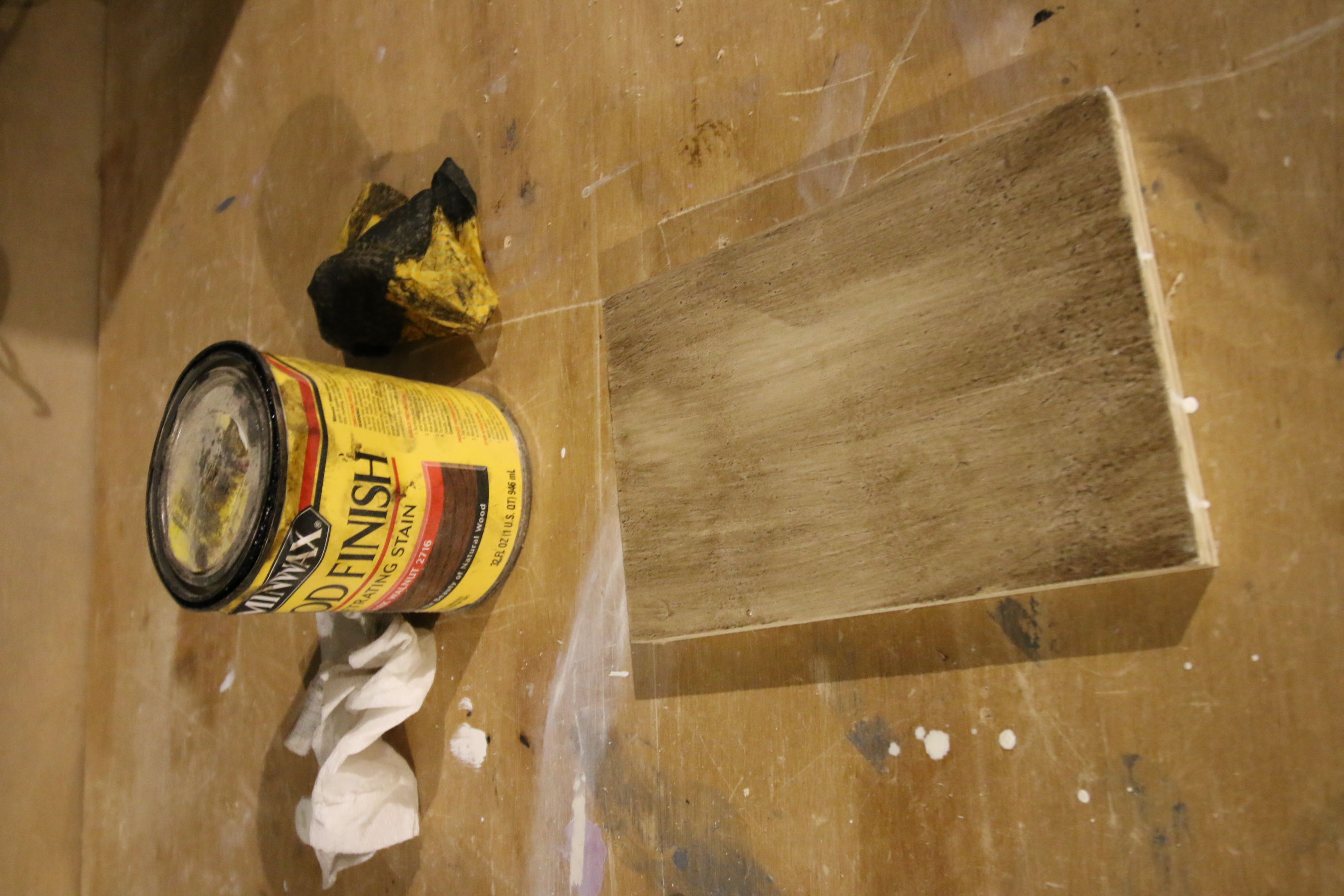 stain over painted wood
