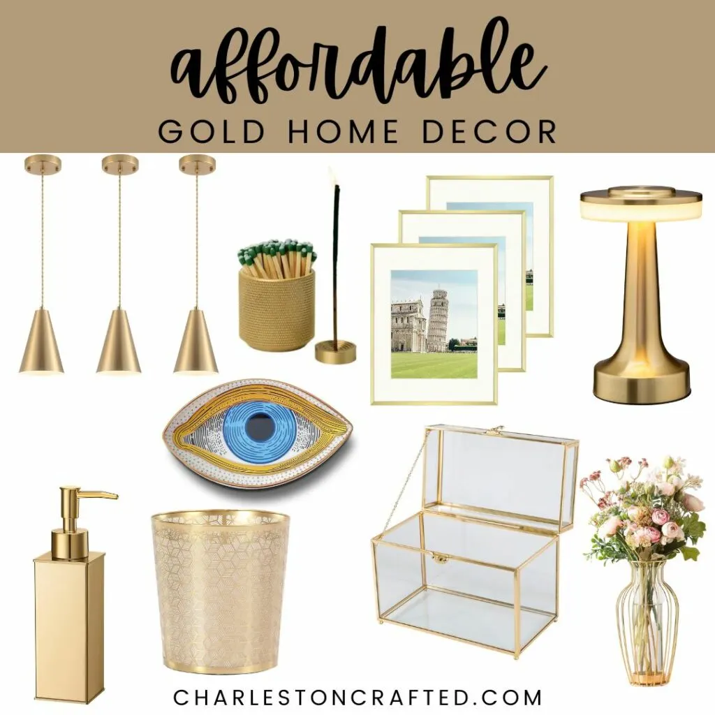 affordable gold home decor