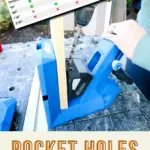 Pocket holes for different sizes of wood - Charleston Crafted