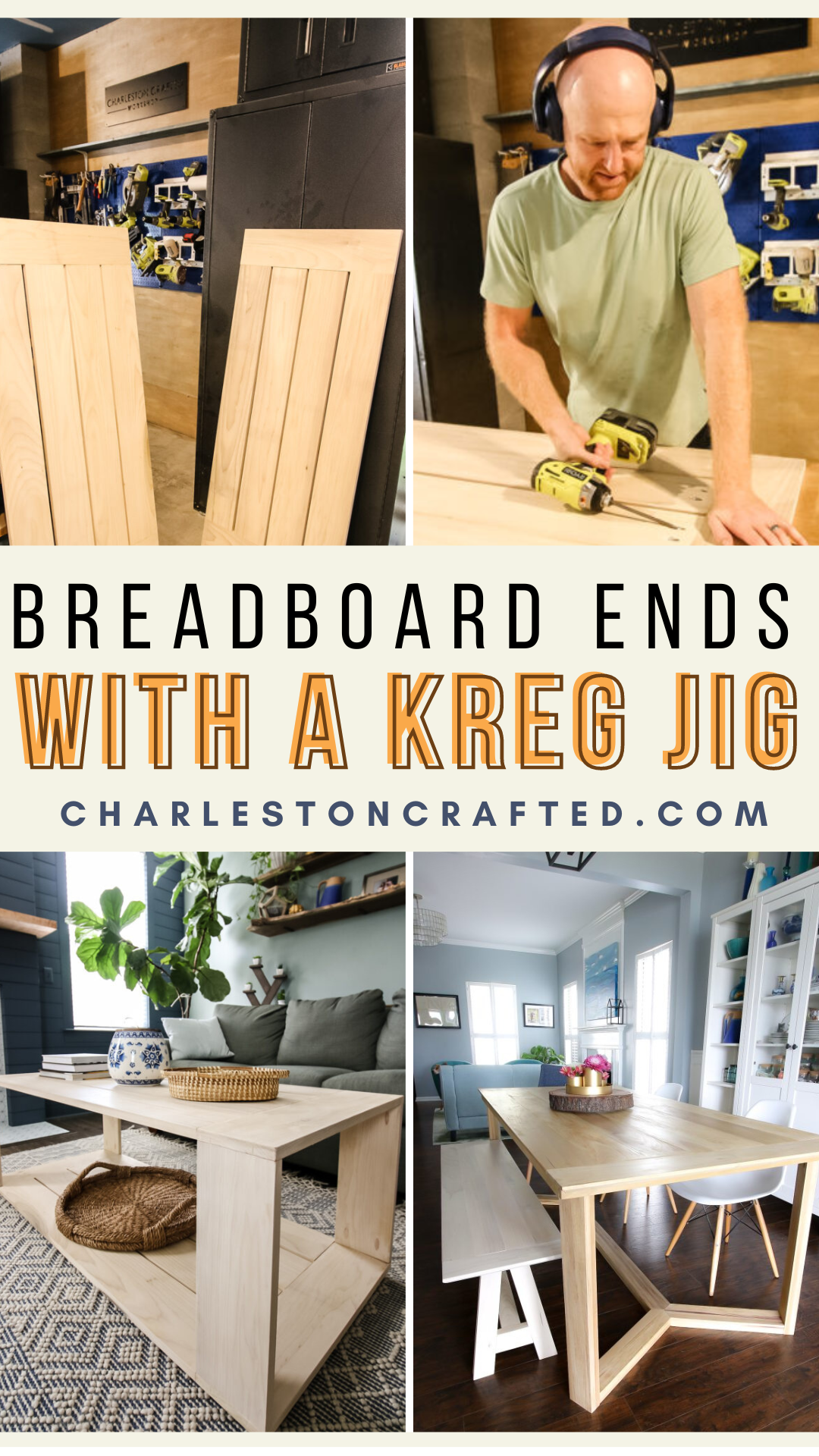 Breadboard ends with a Kreg jig - Charleston Crafted