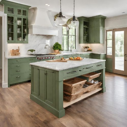 green kitchen