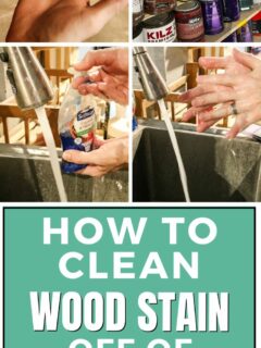 how to clean wood stain off your hands