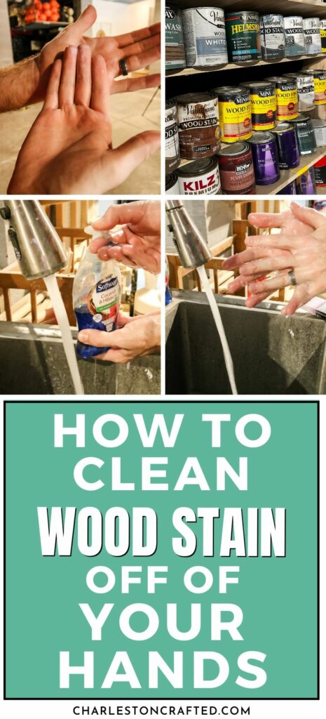how to clean wood stain off your hands