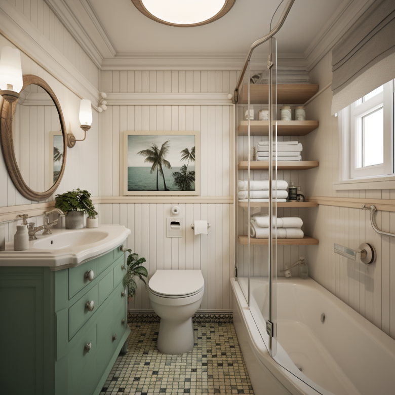 small bathroom with white walls