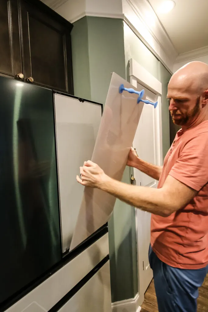 removing the panels from a samsung bespoke fridge