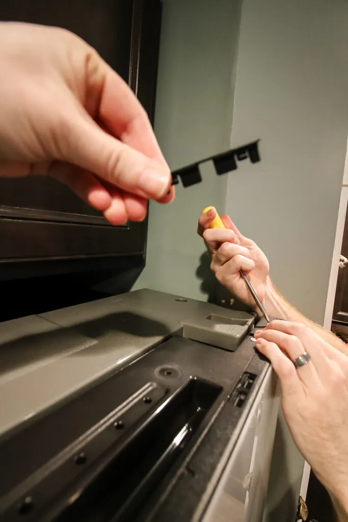 removing the pins on a samsung bespoke fridge