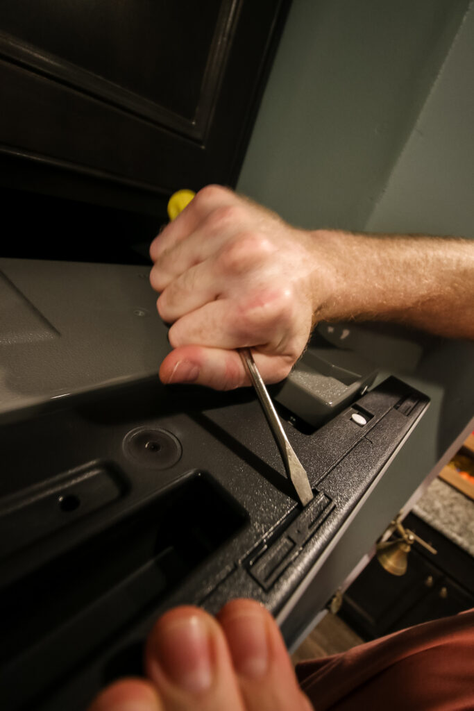 removing the pins on a samsung bespoke fridge