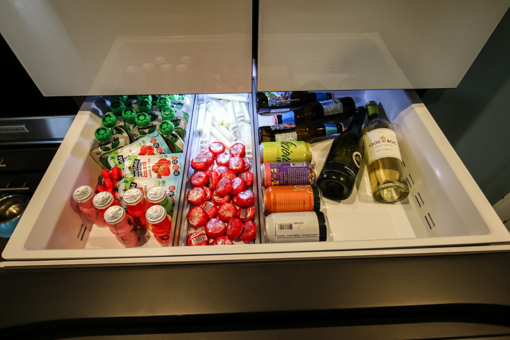 inside of samsung bespoke fridge