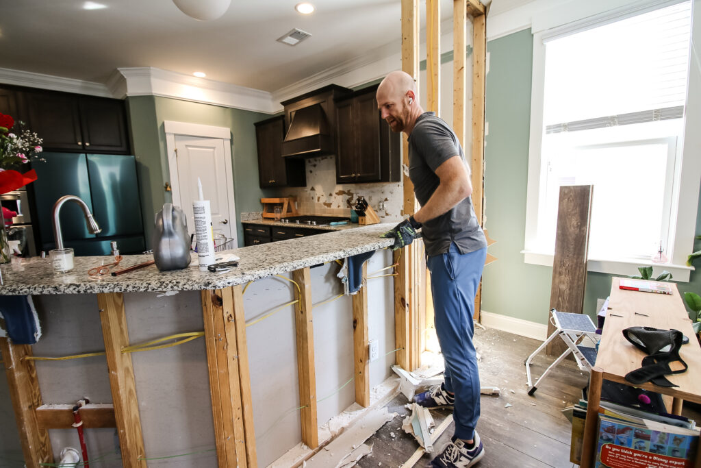 removing breakfast bar