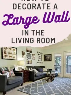 how to decorate a large wall in the living room