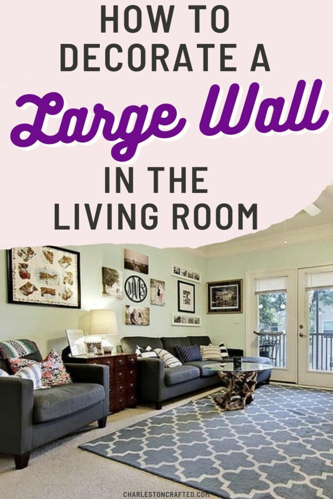 how to decorate a large wall in the living room