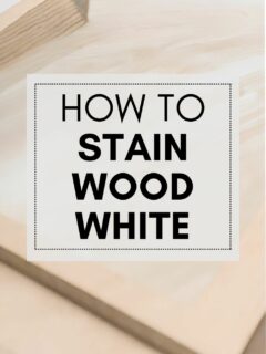 how to stain wood white