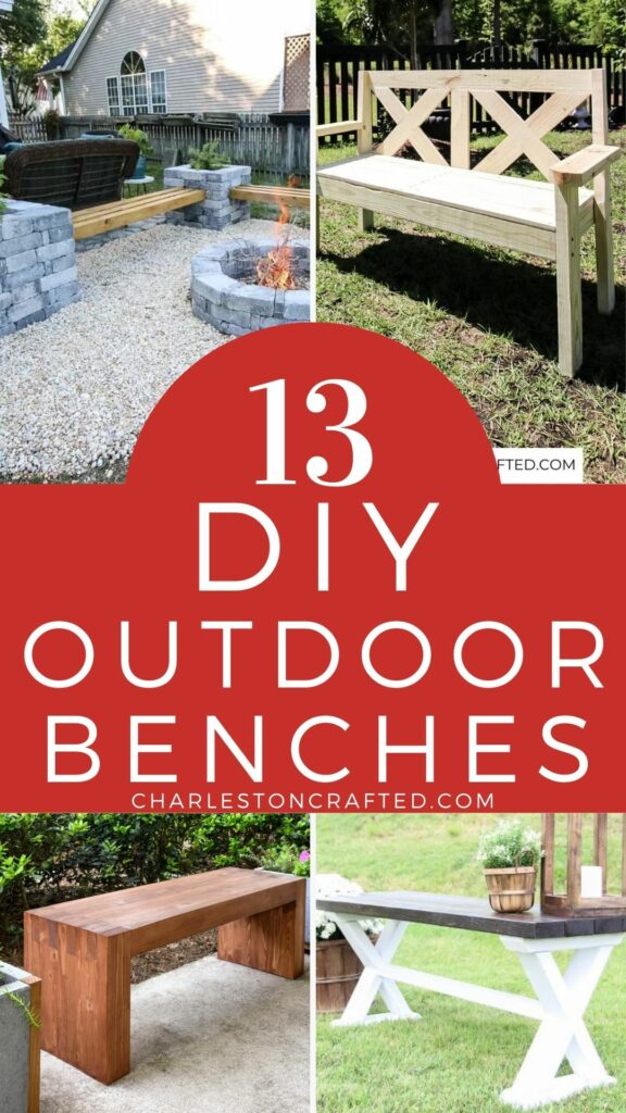 13 diy outdoor benches