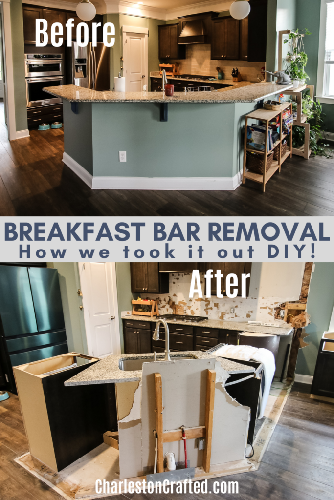 how to remove breakfast bar - Charleston Crafted