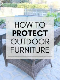 How to protect outdoor furniture