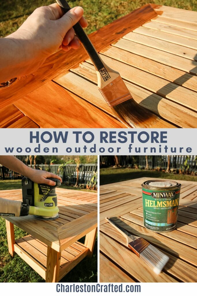 How to restore wooden outdoor furniture (2)