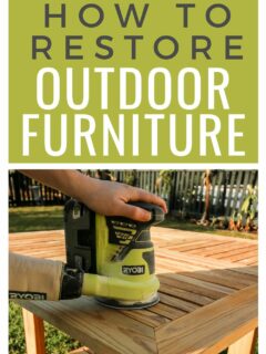How to restore wooden outdoor furniture (2)