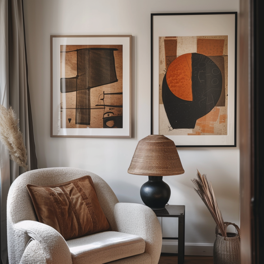 asymmetrical artwork