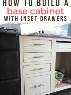 Base cabinet with inset drawers - Charleston Crafted