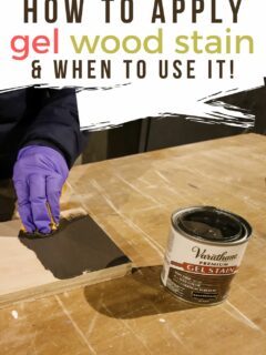 how to apply a gel wood stain