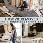 how to remove breakfast bar - Charleston Crafted