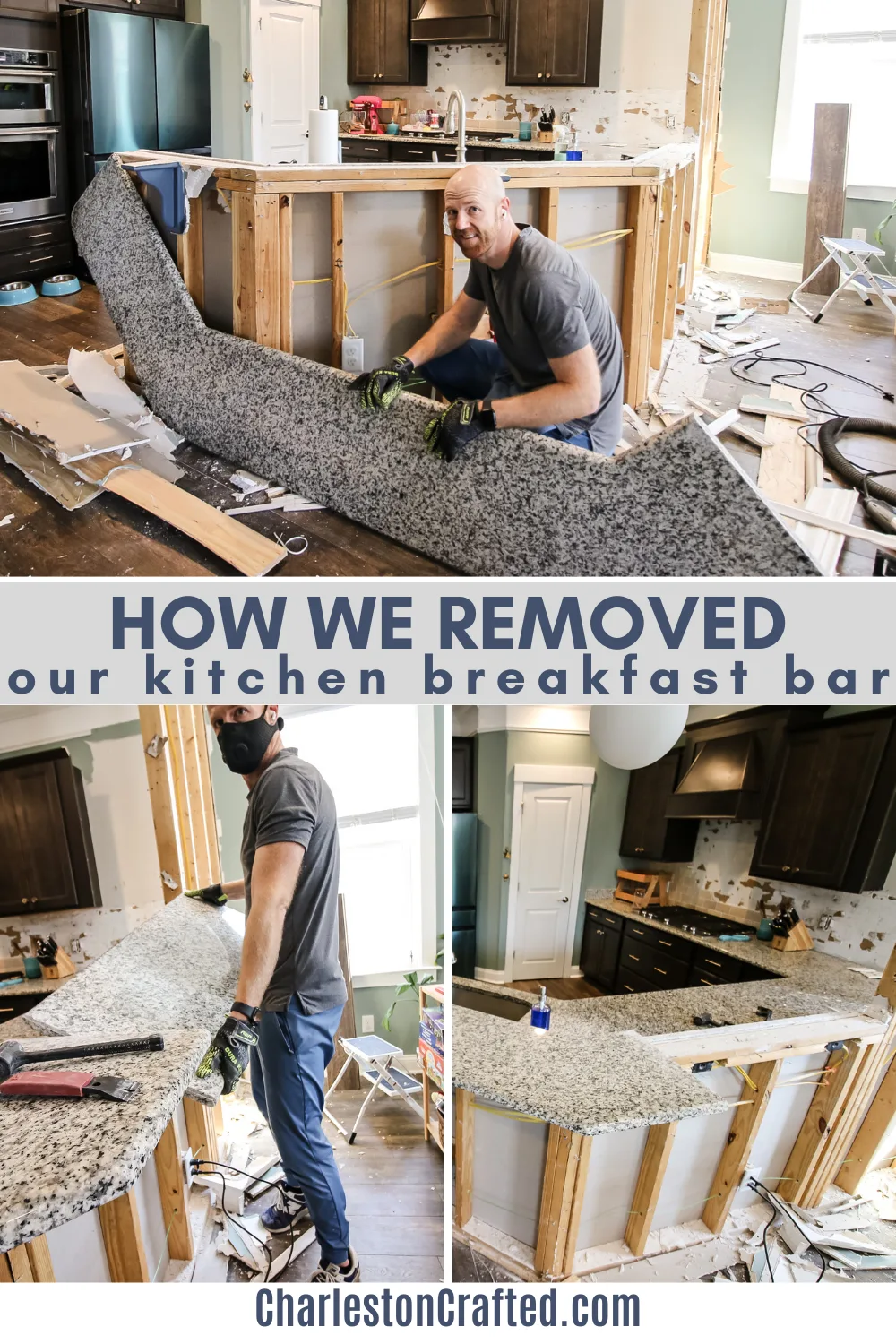 how to remove breakfast bar - Charleston Crafted