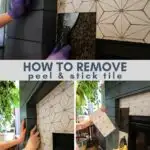 how to remove peel and stick tile