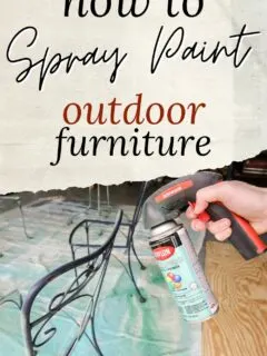 how to spray paint outdoor furniture