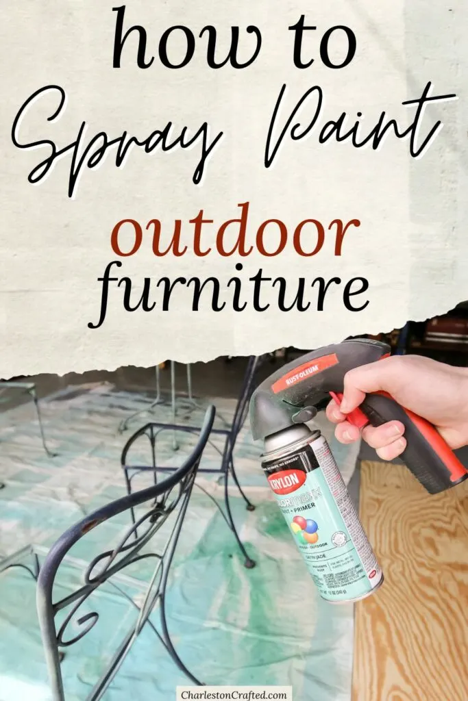 how to spray paint outdoor furniture