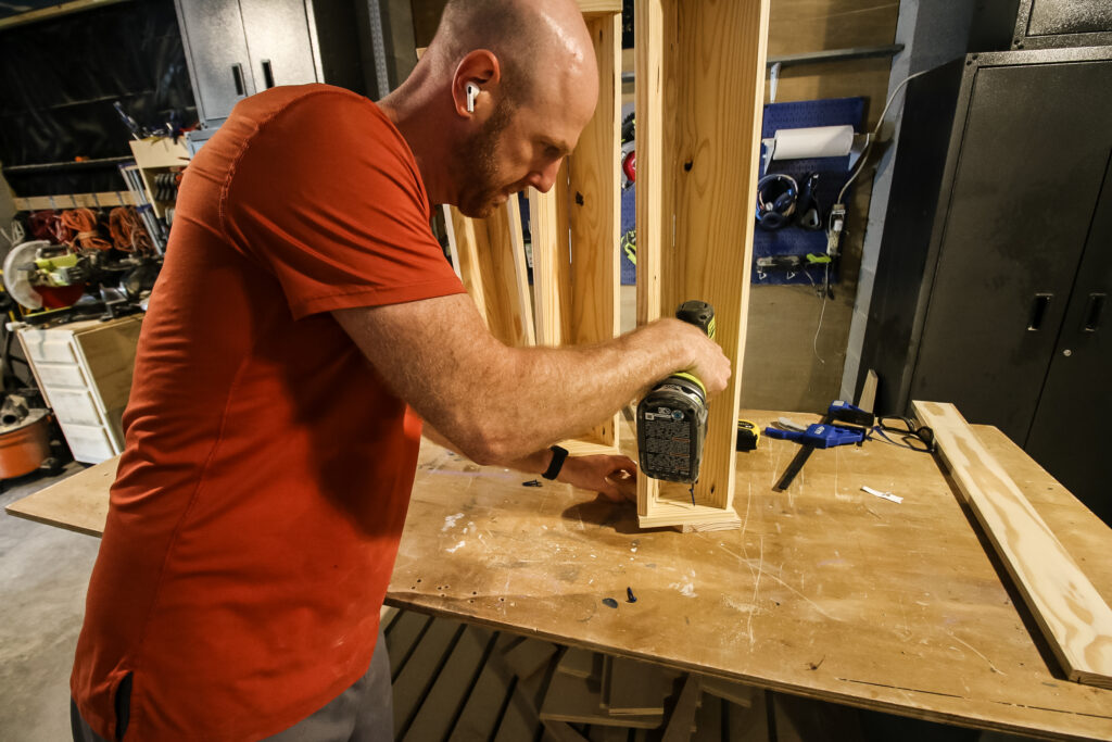 screwing troughs together