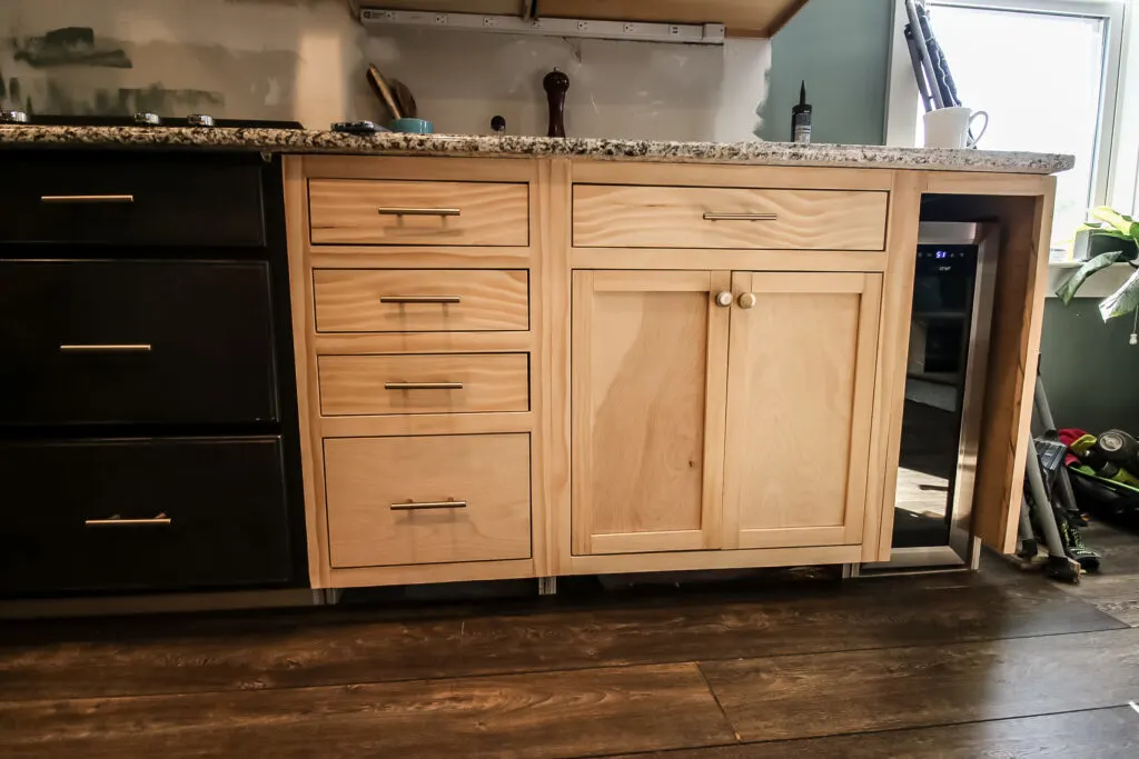Two diy base cabinets